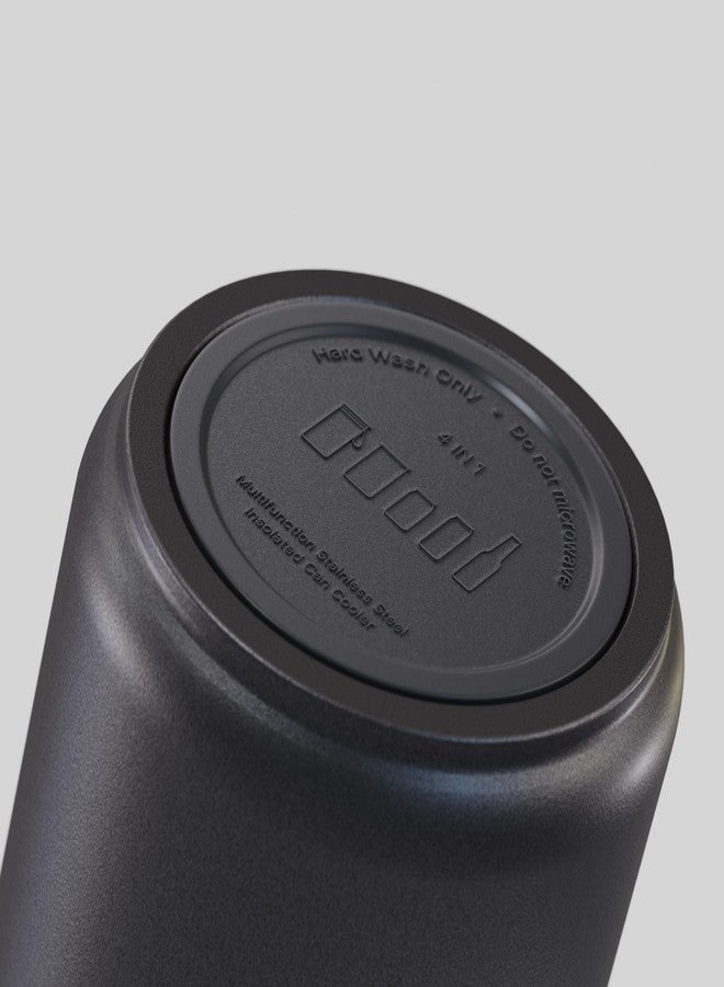 Sipworks Universal Can Cooler - Fits All - Insulated Slim Can Cooler for 12 oz Regular or Slim Cans & Bottles - Double-Walled Stainless Steel Can Cooler | Olive - Image 5